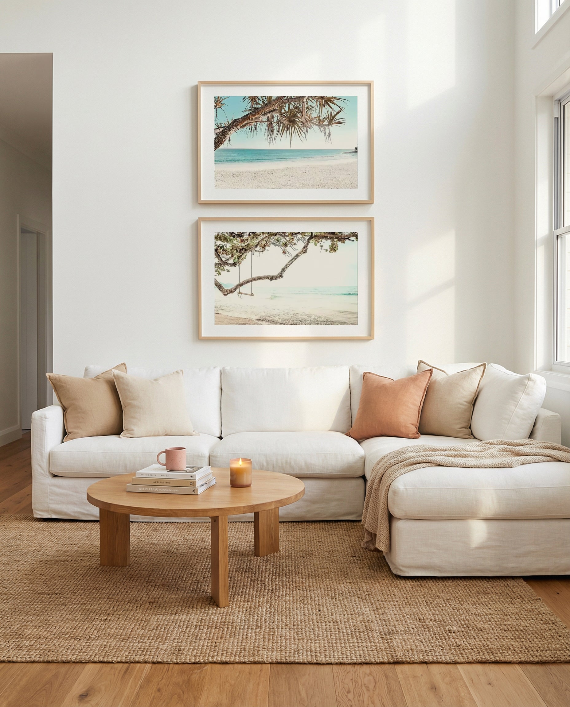 Noosa Days LS & Seaside Bliss Art Print Set of 2 | Matching Wall Art