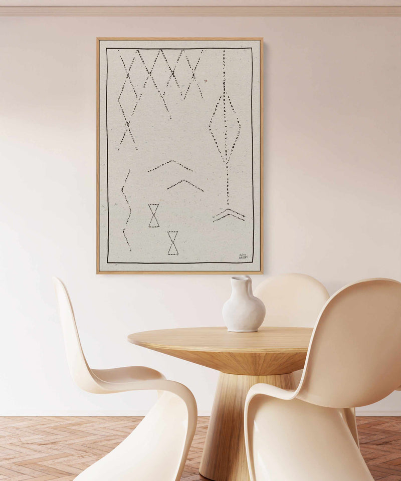 Nordic Geo III | Framed Canvas Art Print