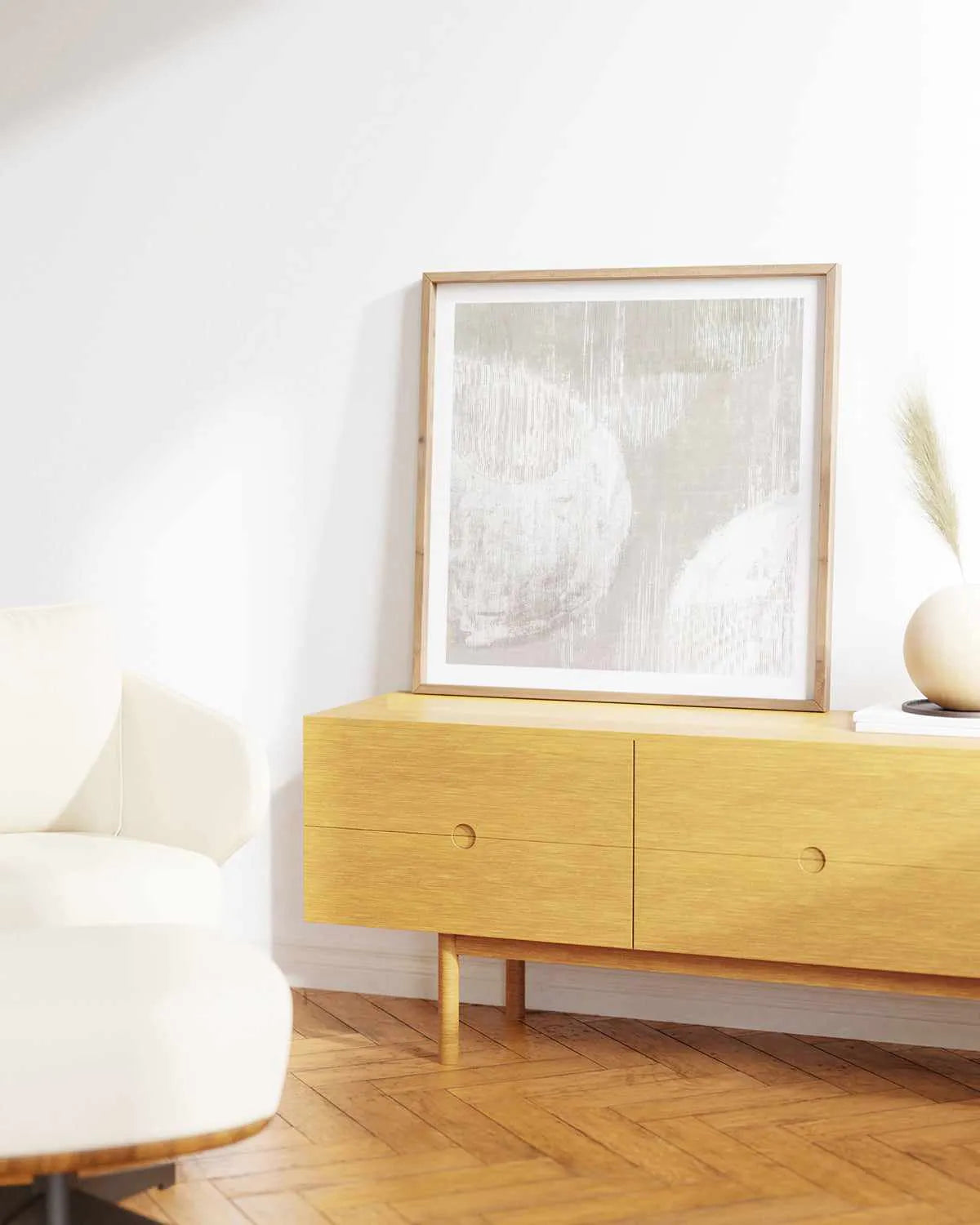 Nordic Neutral Art Print from Olive et Oriel where you can shop wallpaper and artworks online