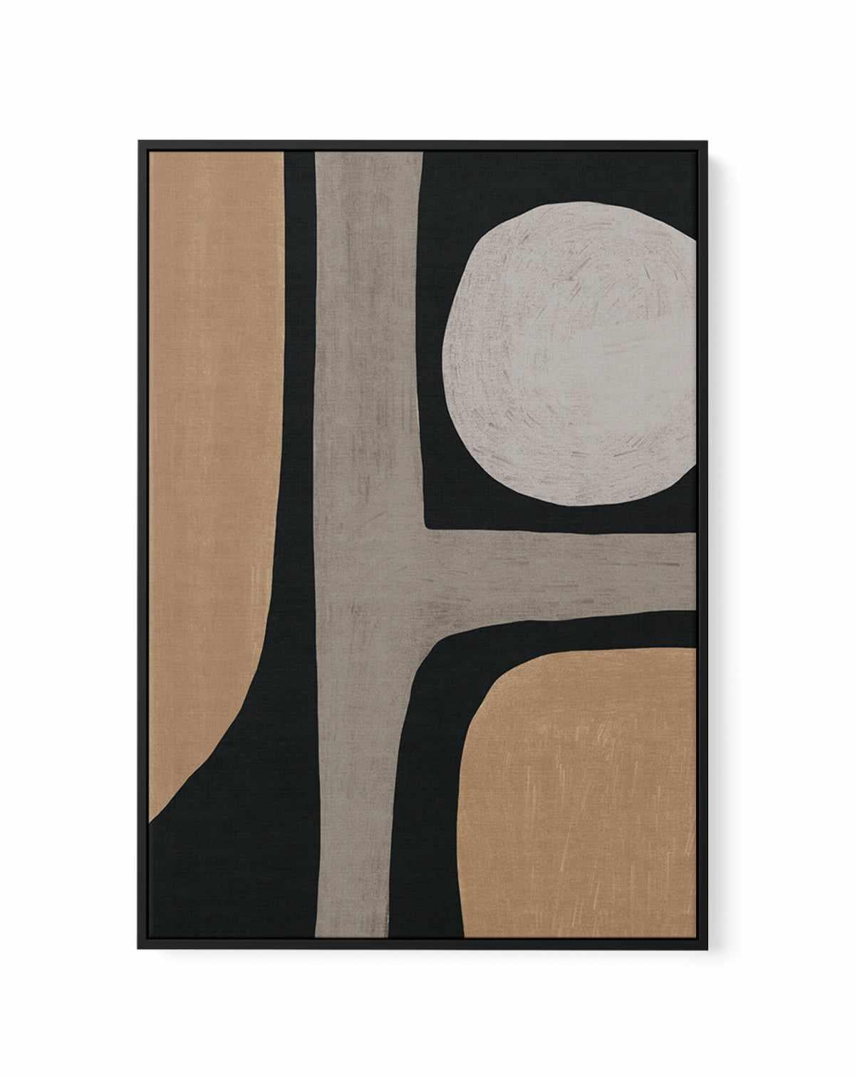 Normal Grey Organic Shape by Little Dean | Framed Canvas Art Print from Olive et Oriel where you can shop wallpaper and artworks online