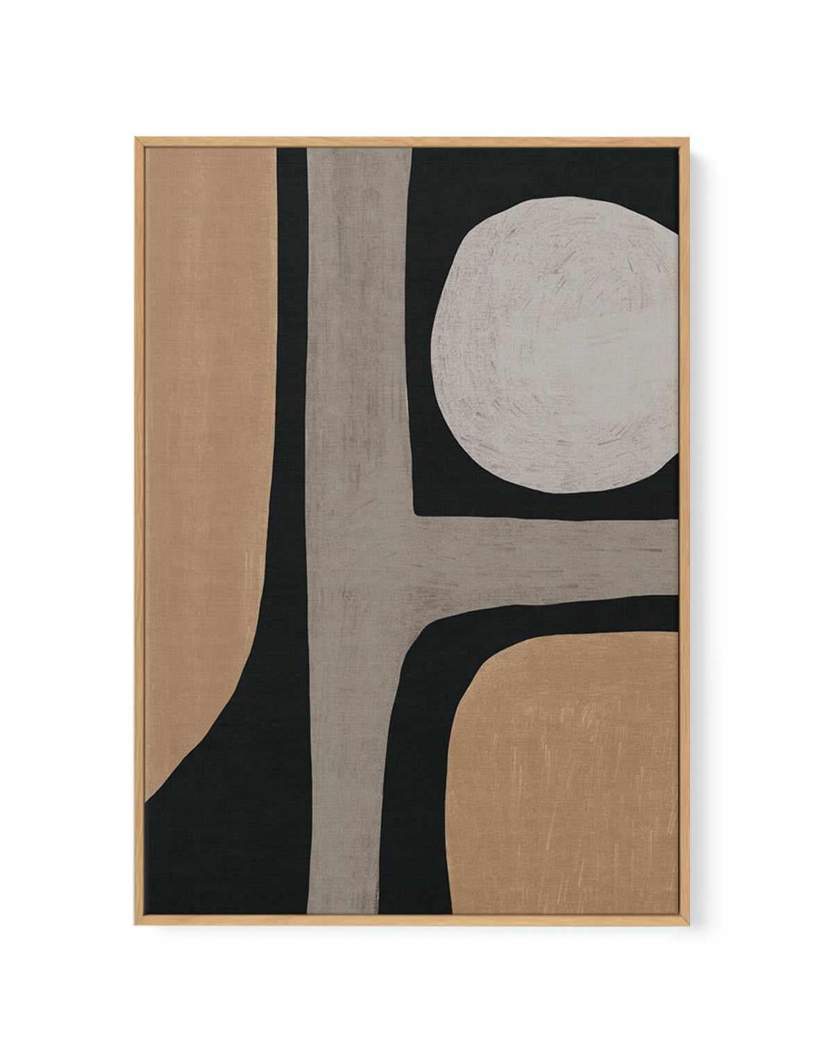 Normal Grey Organic Shape by Little Dean | Framed Canvas Art Print from Olive et Oriel where you can shop wallpaper and artworks online
