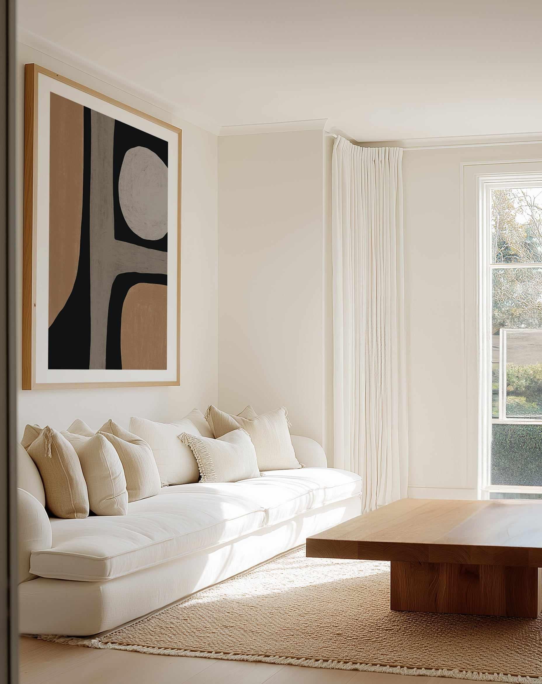 Normal Grey Organic Shape by Little Dean | Art Print from Olive et Oriel where you can shop wallpaper and artworks online