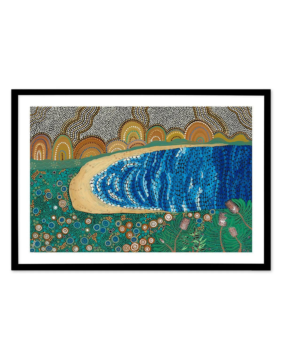 Norman Bay By Domica Hill Art Print-PRINT-Olive et Oriel-Domica Hill-A5 | 5.8" x 8.3" | 14.8 x 21cm-Black-With White Border-Buy-Australian-Art-Prints-Online-with-Olive-et-Oriel-Your-Artwork-Specialists-Austrailia-Decorate-With-Coastal-Photo-Wall-Art-Prints-From-Our-Beach-House-Artwork-Collection-Fine-Poster-and-Framed-Artwork