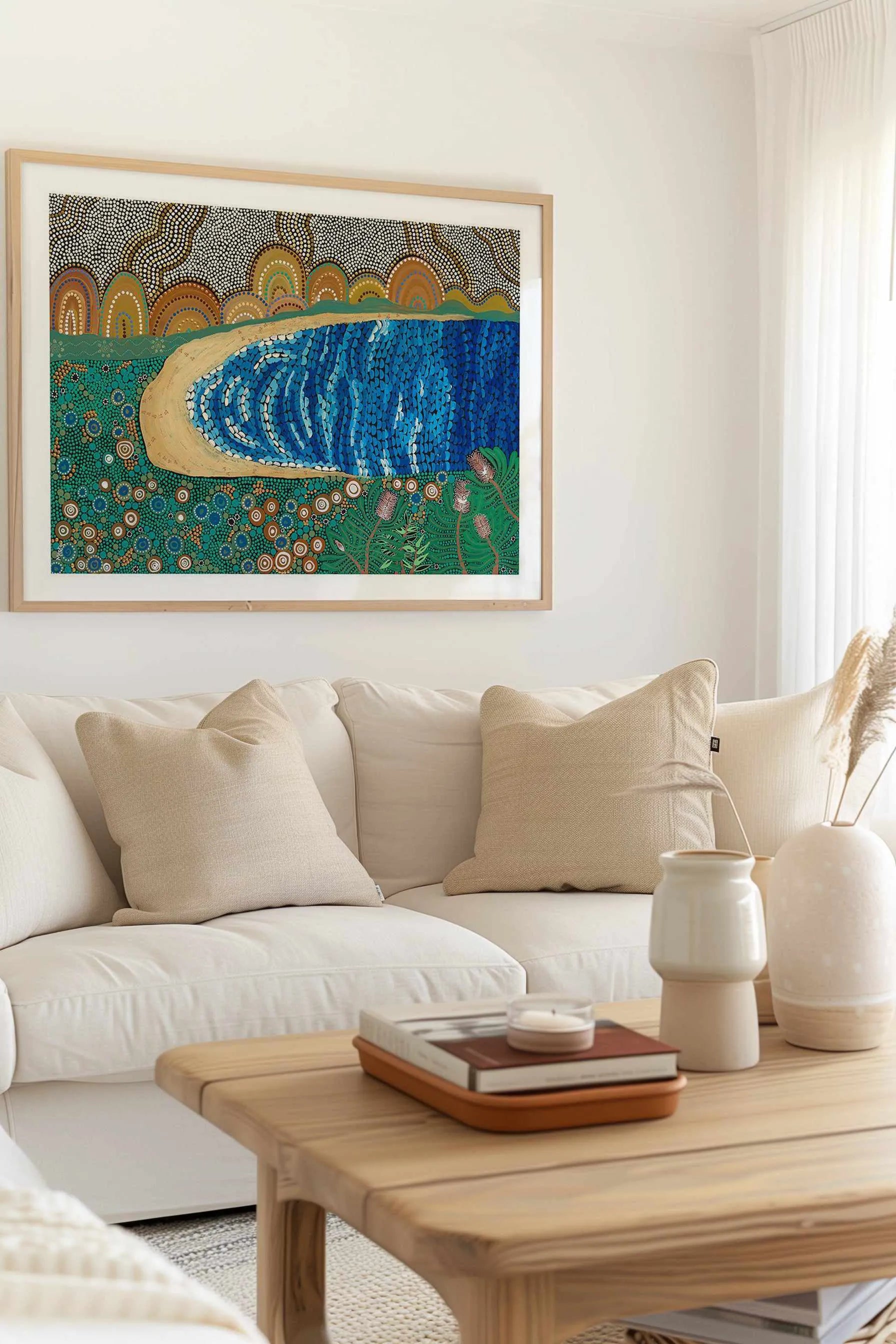 Norman Bay By Domica Hill | Art Print from Olive et Oriel where you can shop wallpaper and artworks online