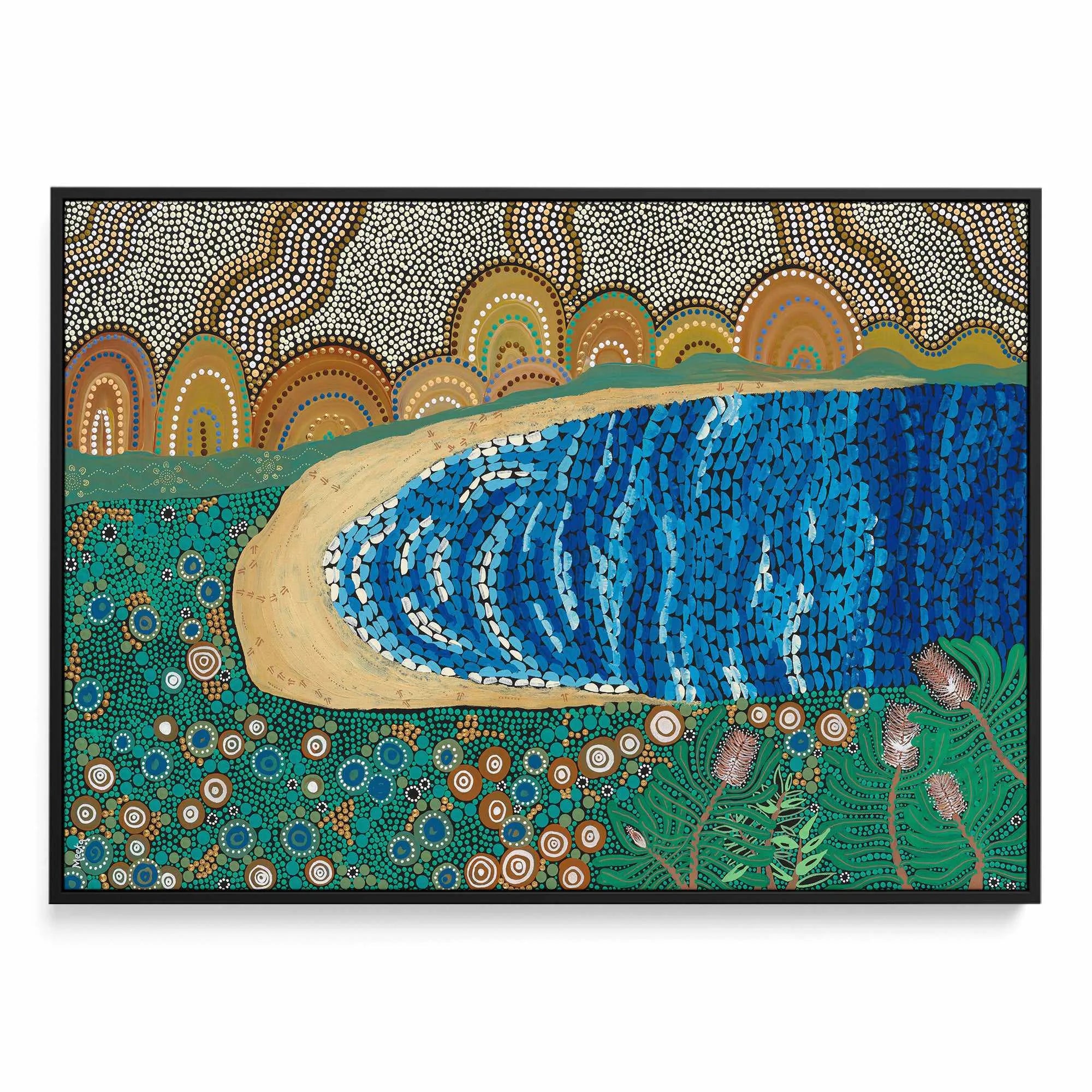 Norman Bay by Domica Hill | Framed Canvas Art Print from Olive et Oriel where you can shop wallpaper and artworks online