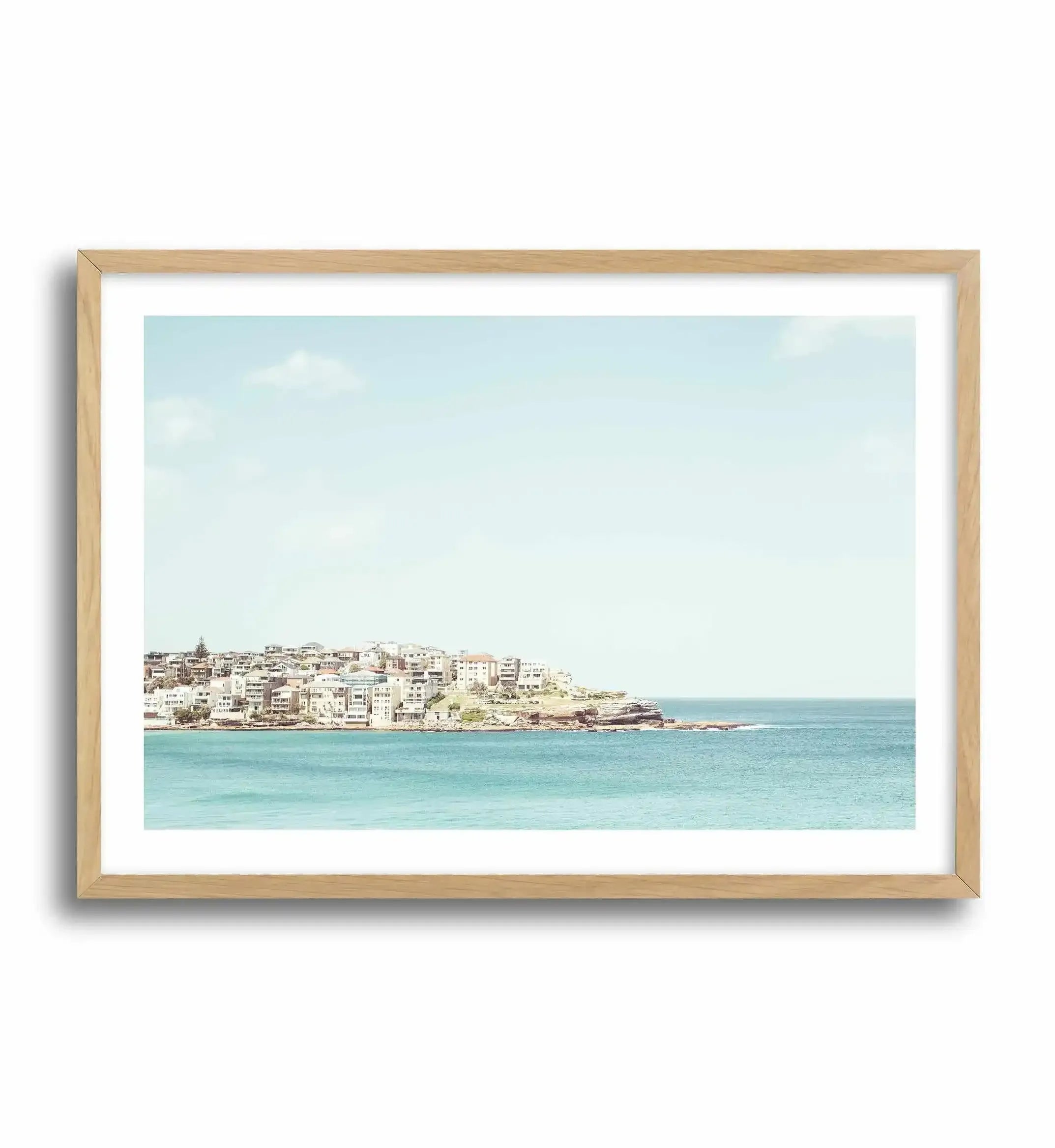 North Bondi Headland Art Print-PRINT-Olive et Oriel-Olive et Oriel-A4 | 8.3" x 11.7" | 21 x 29.7cm-Oak-With White Border-Buy-Australian-Art-Prints-Online-with-Olive-et-Oriel-Your-Artwork-Specialists-Austrailia-Decorate-With-Coastal-Photo-Wall-Art-Prints-From-Our-Beach-House-Artwork-Collection-Fine-Poster-and-Framed-Artwork