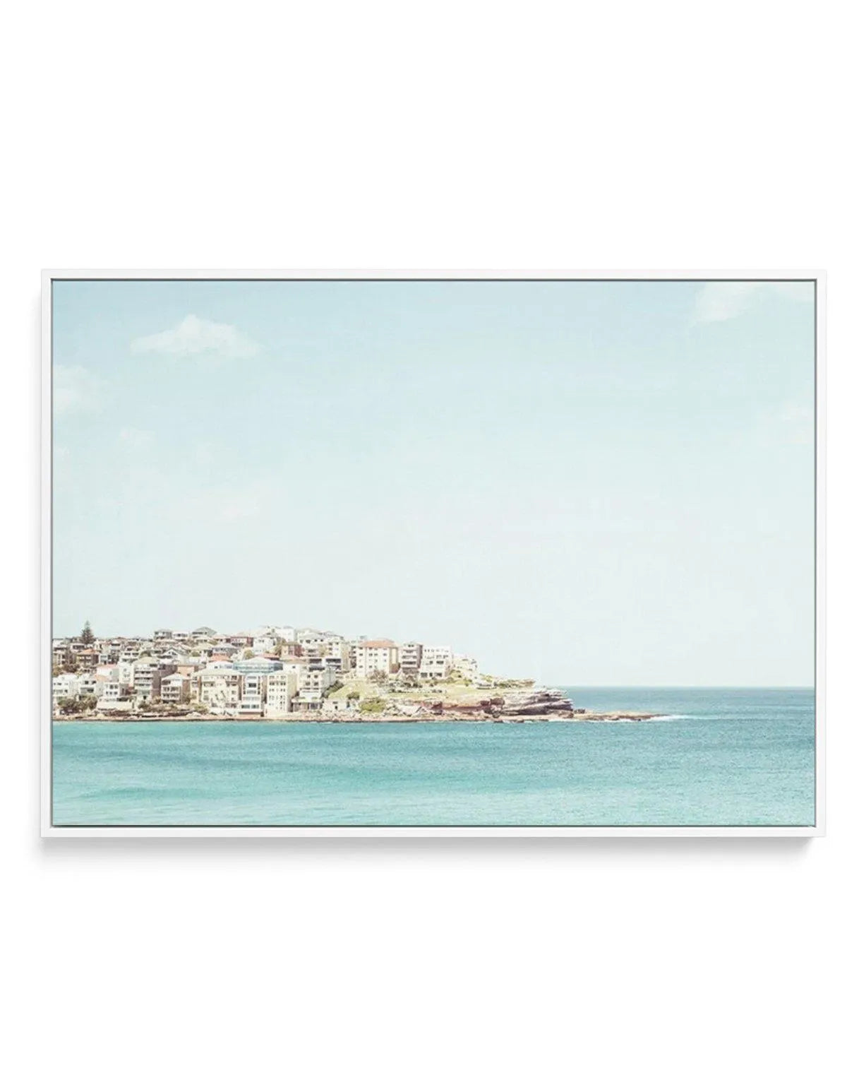 North Bondi Headland | Framed Canvas-CANVAS-You can shop wall art online with Olive et Oriel for everything from abstract art to fun kids wall art. Our beautiful modern art prints and canvas art are available from large canvas prints to wall art paintings and our proudly Australian artwork collection offers only the highest quality framed large wall art and canvas art Australia - You can buy fashion photography prints or Hampton print posters and paintings on canvas from Olive et Oriel and have 