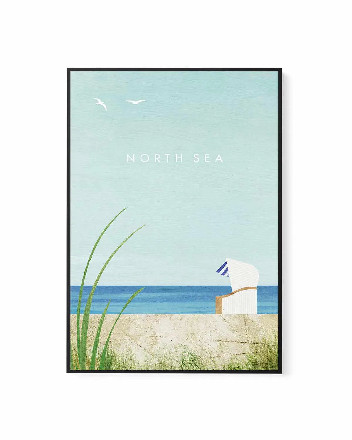 North Sea by Henry Rivers | Framed Canvas Art Print from Olive et Oriel where you can shop wallpaper and artworks online
