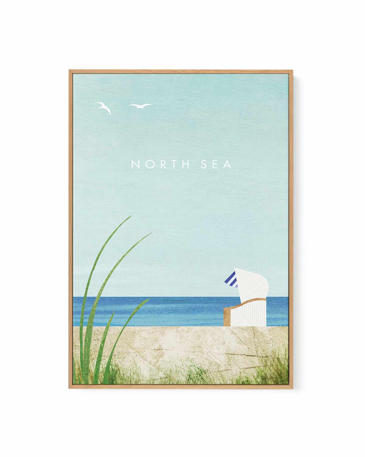 North Sea by Henry Rivers | Framed Canvas Art Print