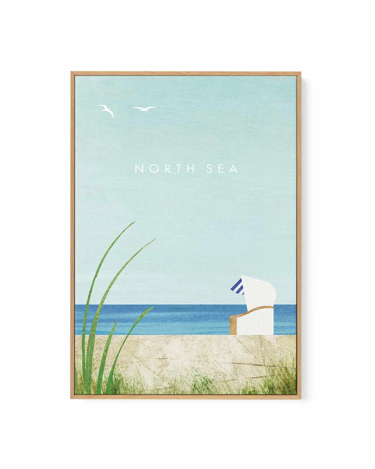 North Sea by Henry Rivers | Framed Canvas Art Print from Olive et Oriel where you can shop wallpaper and artworks online