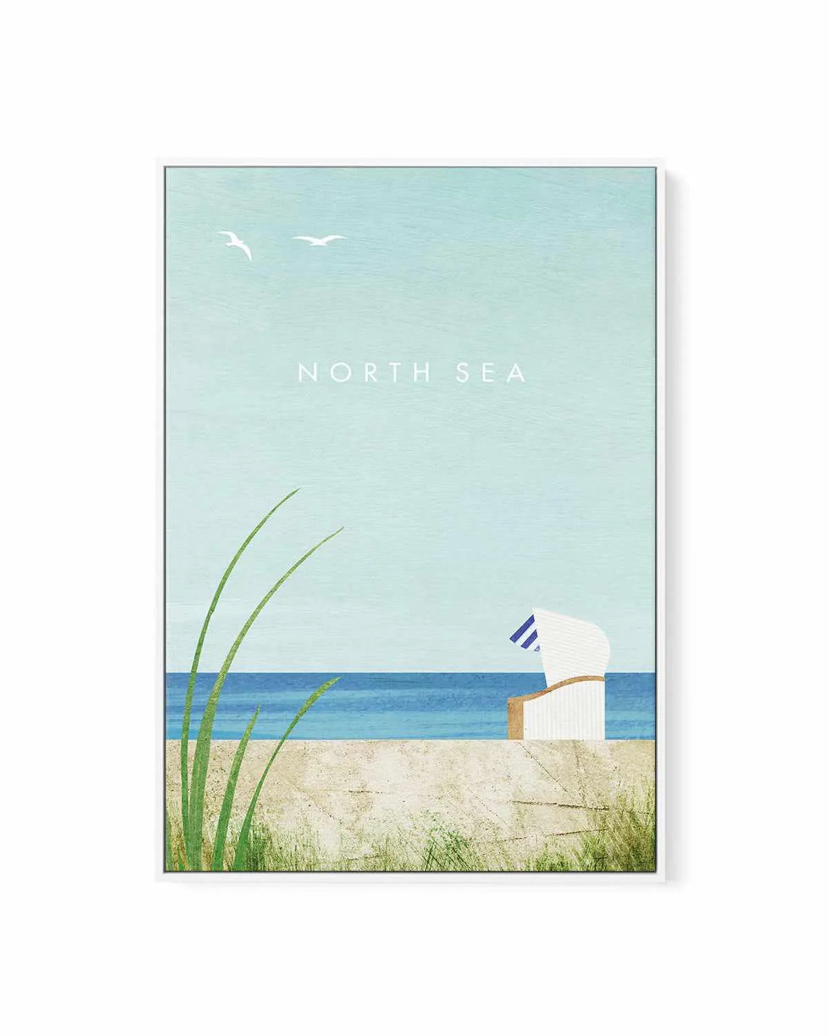 North Sea by Henry Rivers | Framed Canvas Art Print from Olive et Oriel where you can shop wallpaper and artworks online