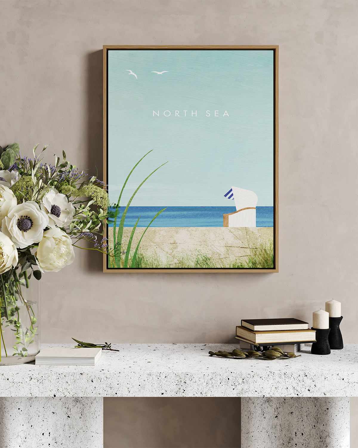 North Sea by Henry Rivers | Framed Canvas Art Print