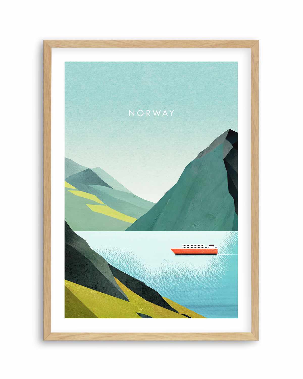 Norway, Fjord by Henry Rivers Art Print