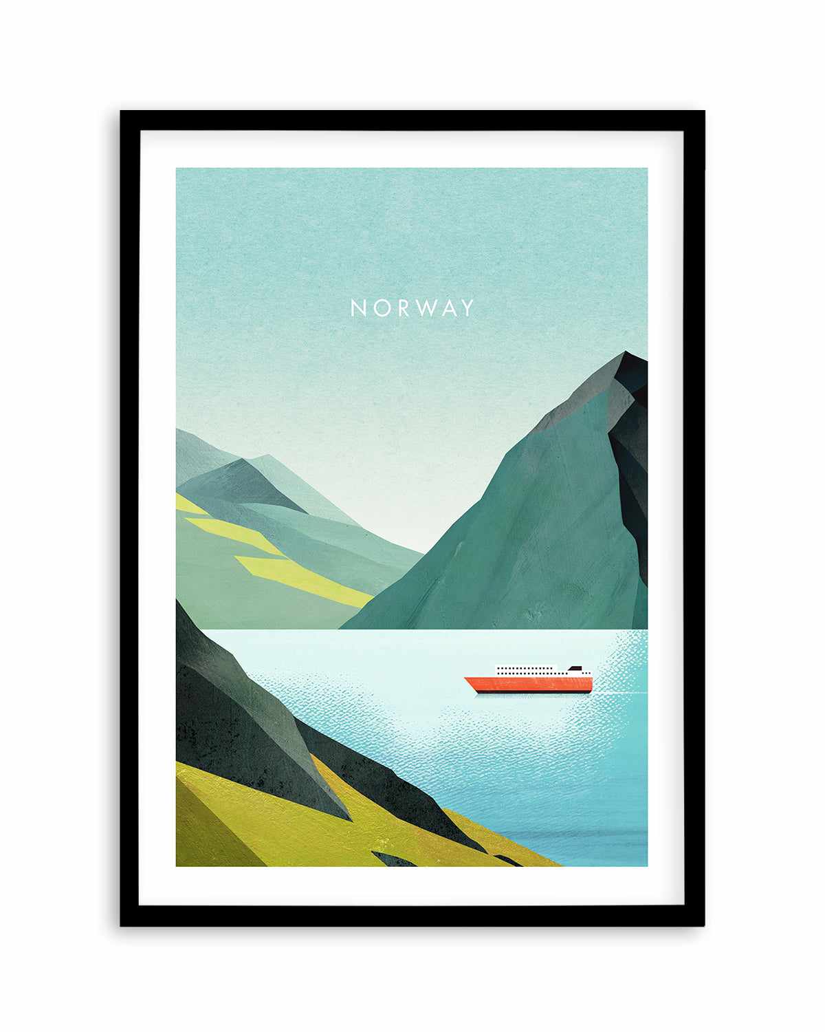 Norway, Fjord by Henry Rivers Art Print