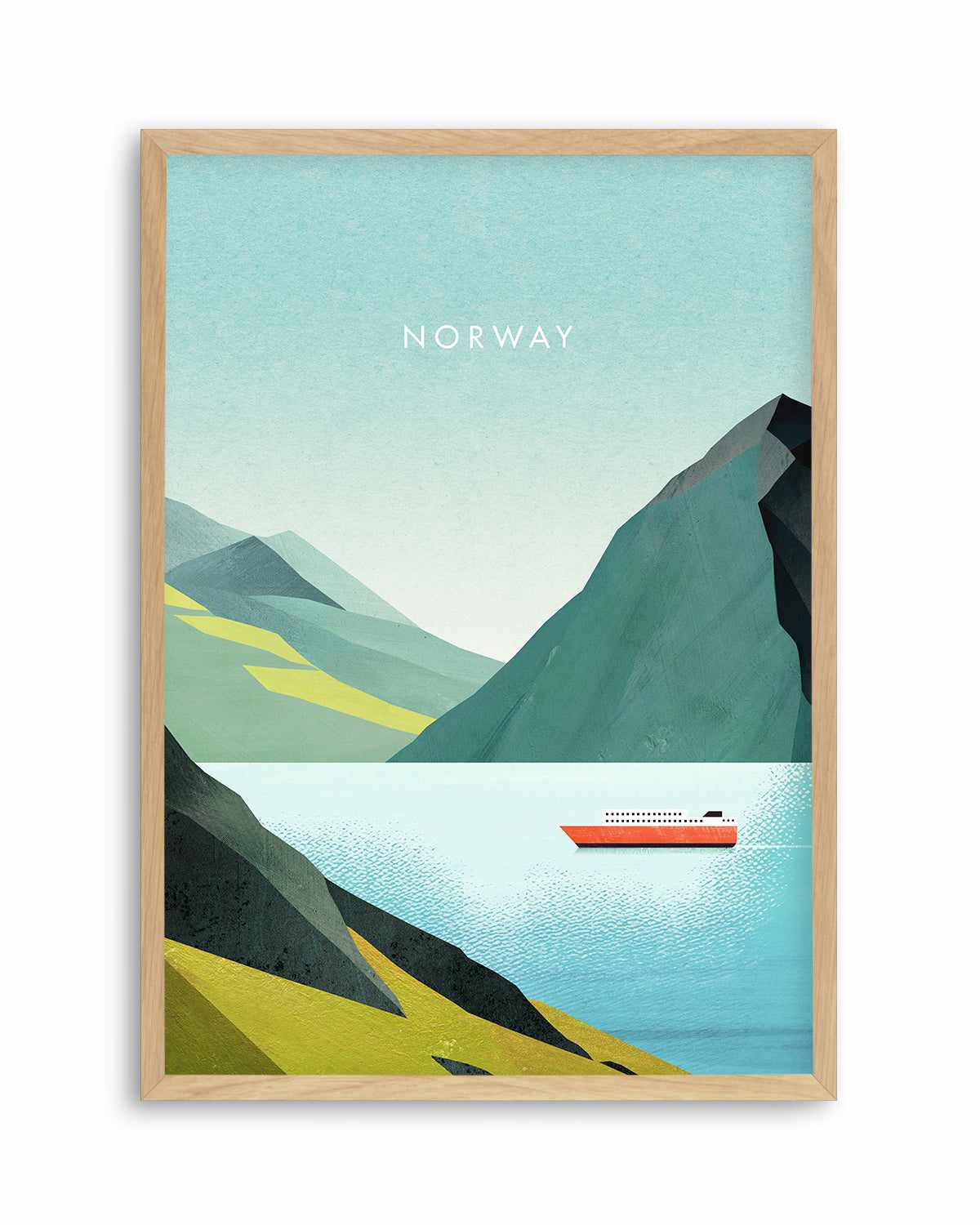 Norway, Fjord by Henry Rivers Art Print