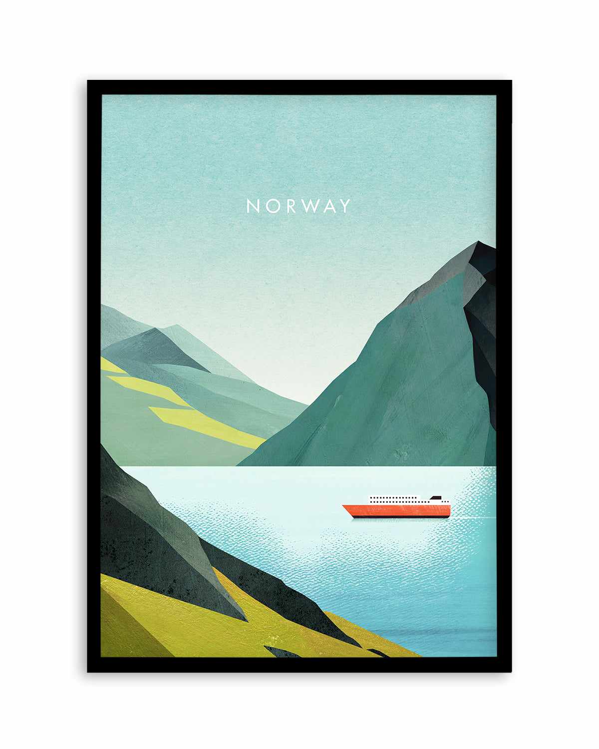 Norway, Fjord by Henry Rivers Art Print