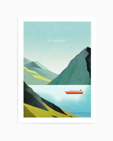 Norway, Fjord by Henry Rivers Art Print from Olive et Oriel where you can shop wallpaper and artworks online