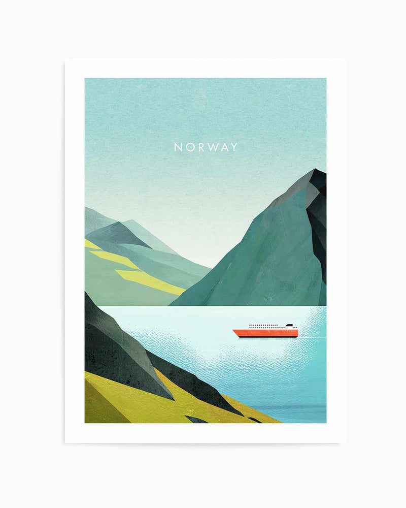 Norway, Fjord by Henry Rivers Art Print