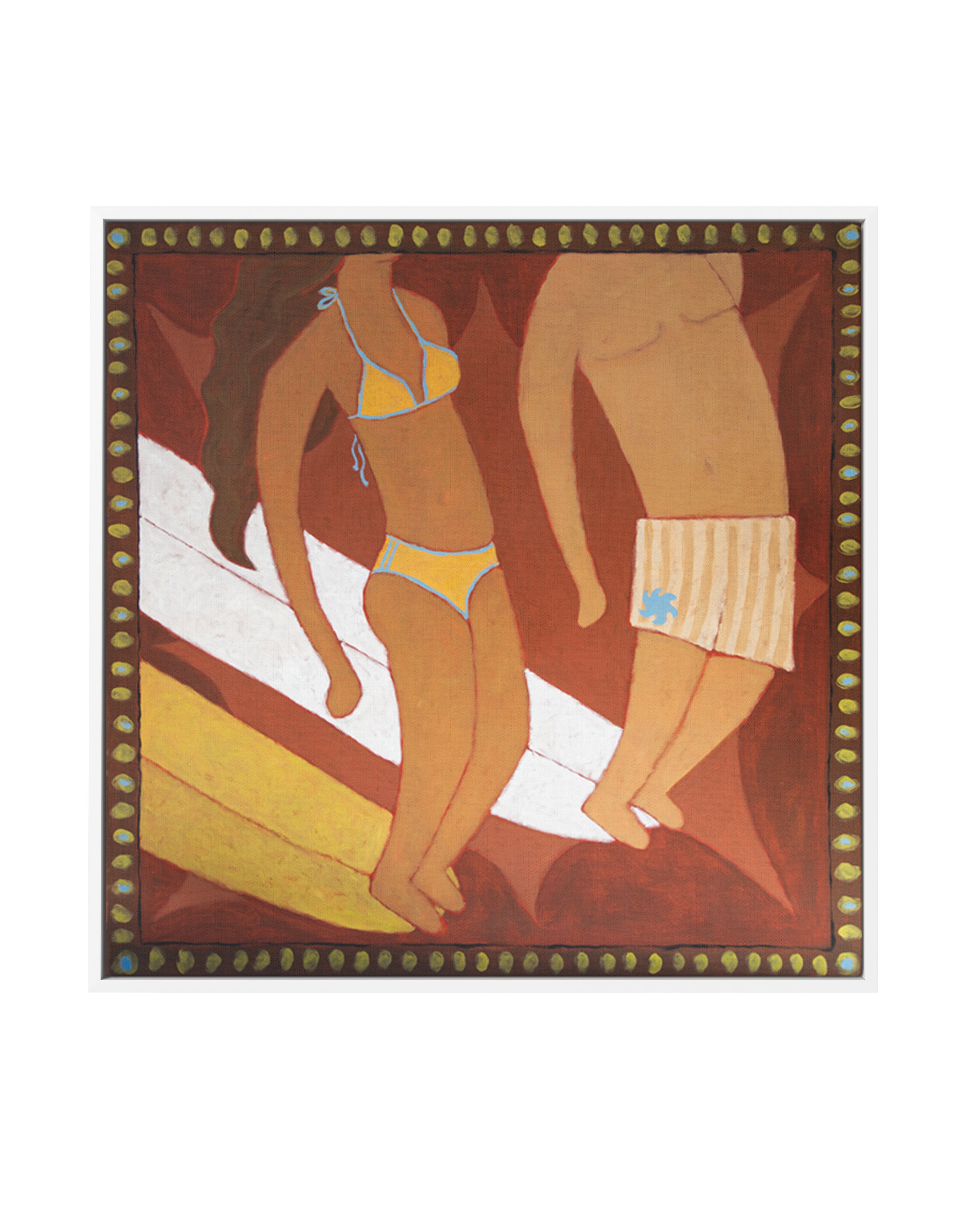 Noseriders by Erin Champ | Framed Canvas Art Print