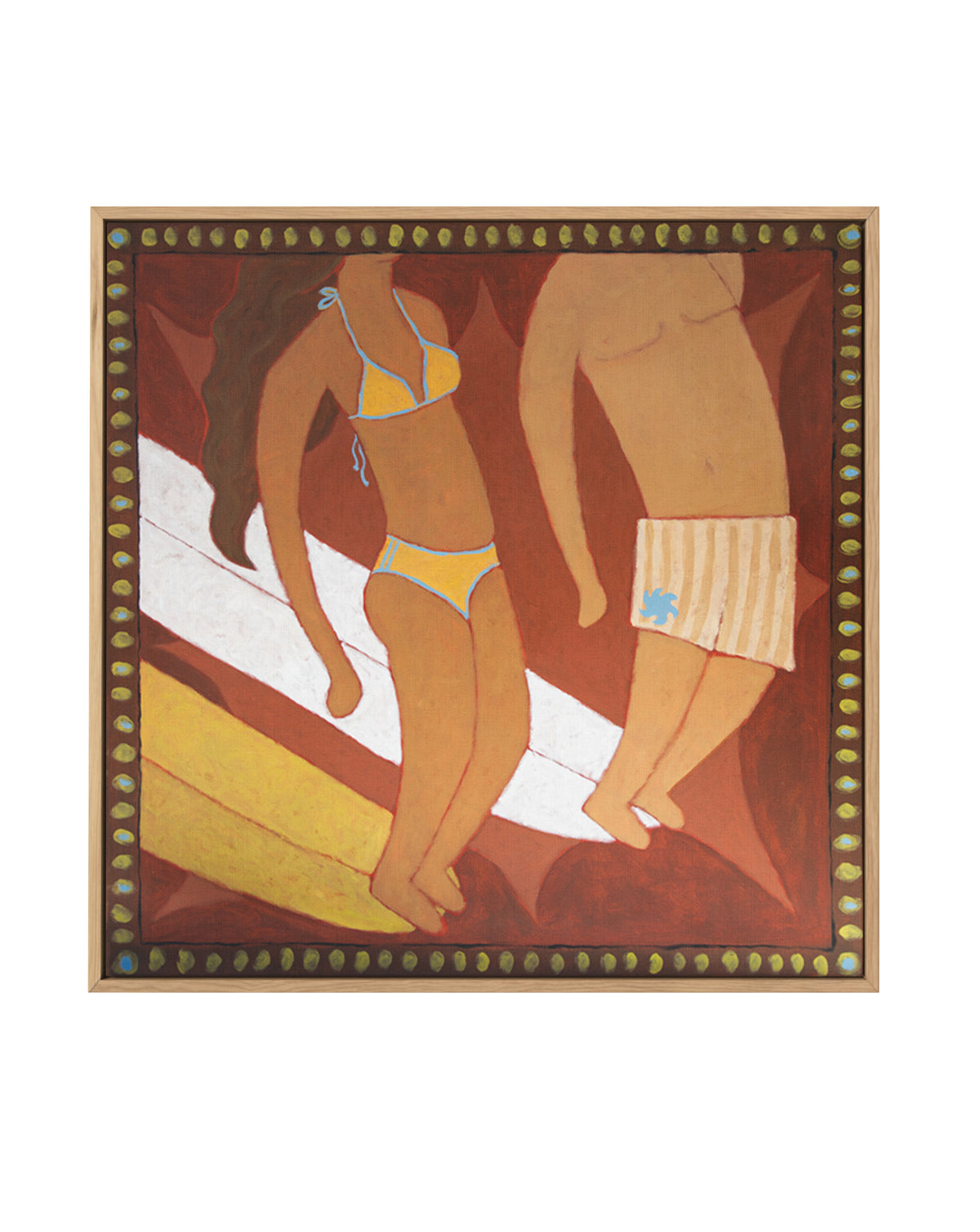 Noseriders by Erin Champ | Framed Canvas Art Print