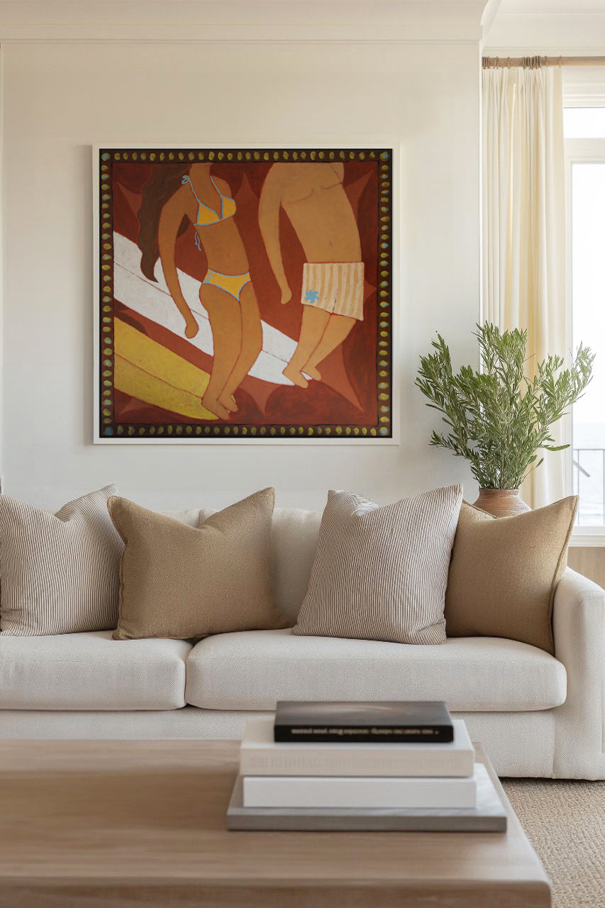 Noseriders by Erin Champ | Framed Canvas Art Print