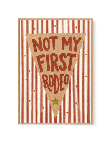 Not My First Rodeo | Framed Canvas Wall Art
