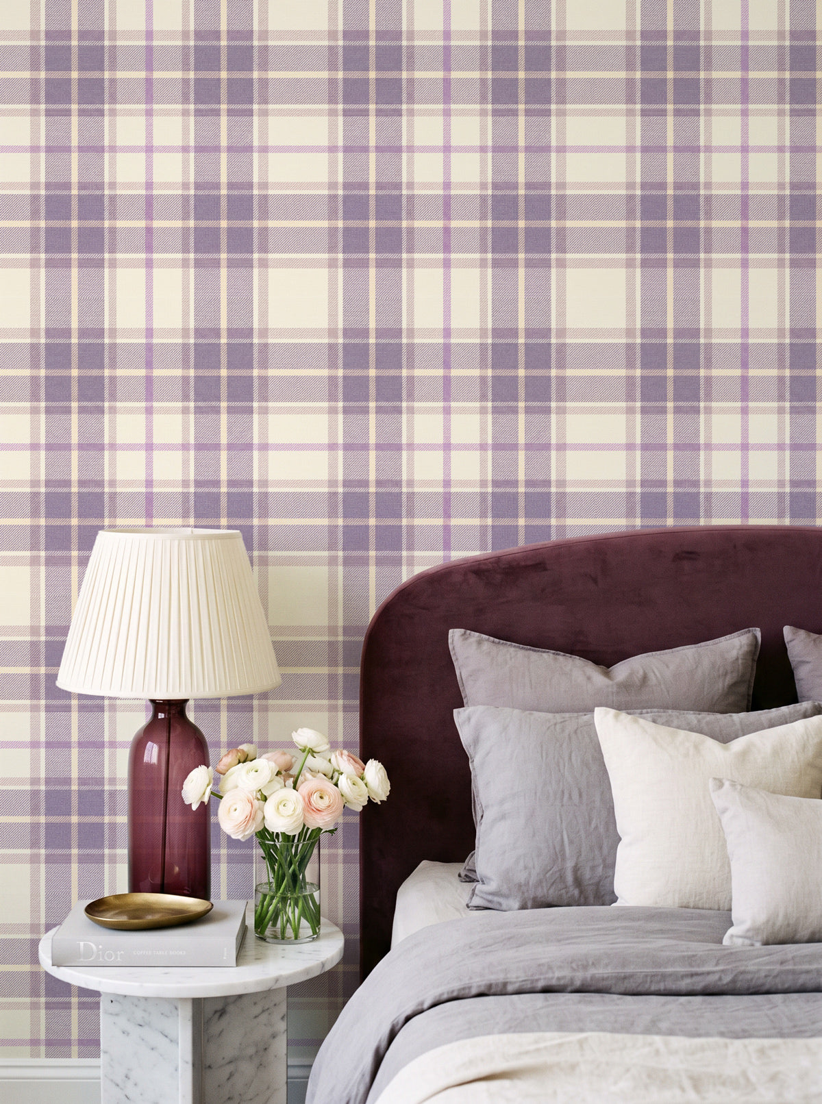 Notting Hill in Lilac Wallpaper