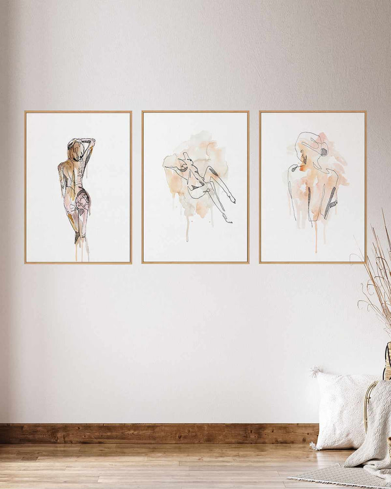 Nude I by Maku Fenaroli | Framed Canvas Art Print