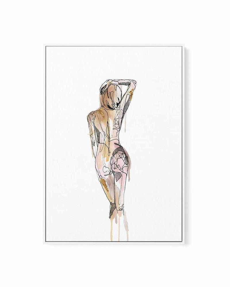 Nude I by Maku Fenaroli | Framed Canvas Art Print