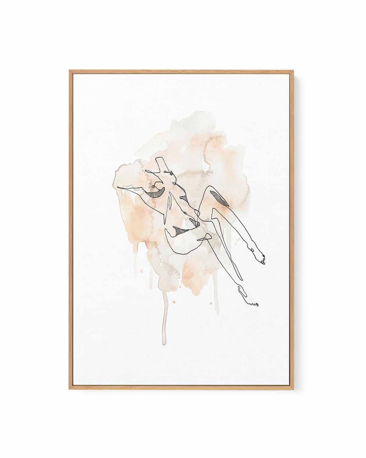 Nude III by Maku Fenaroli | Framed Canvas Art Print