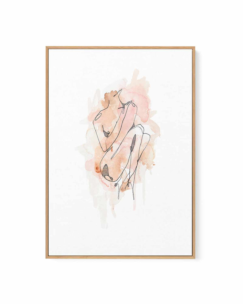 Nude V by Maku Fenaroli | Framed Canvas Art Print