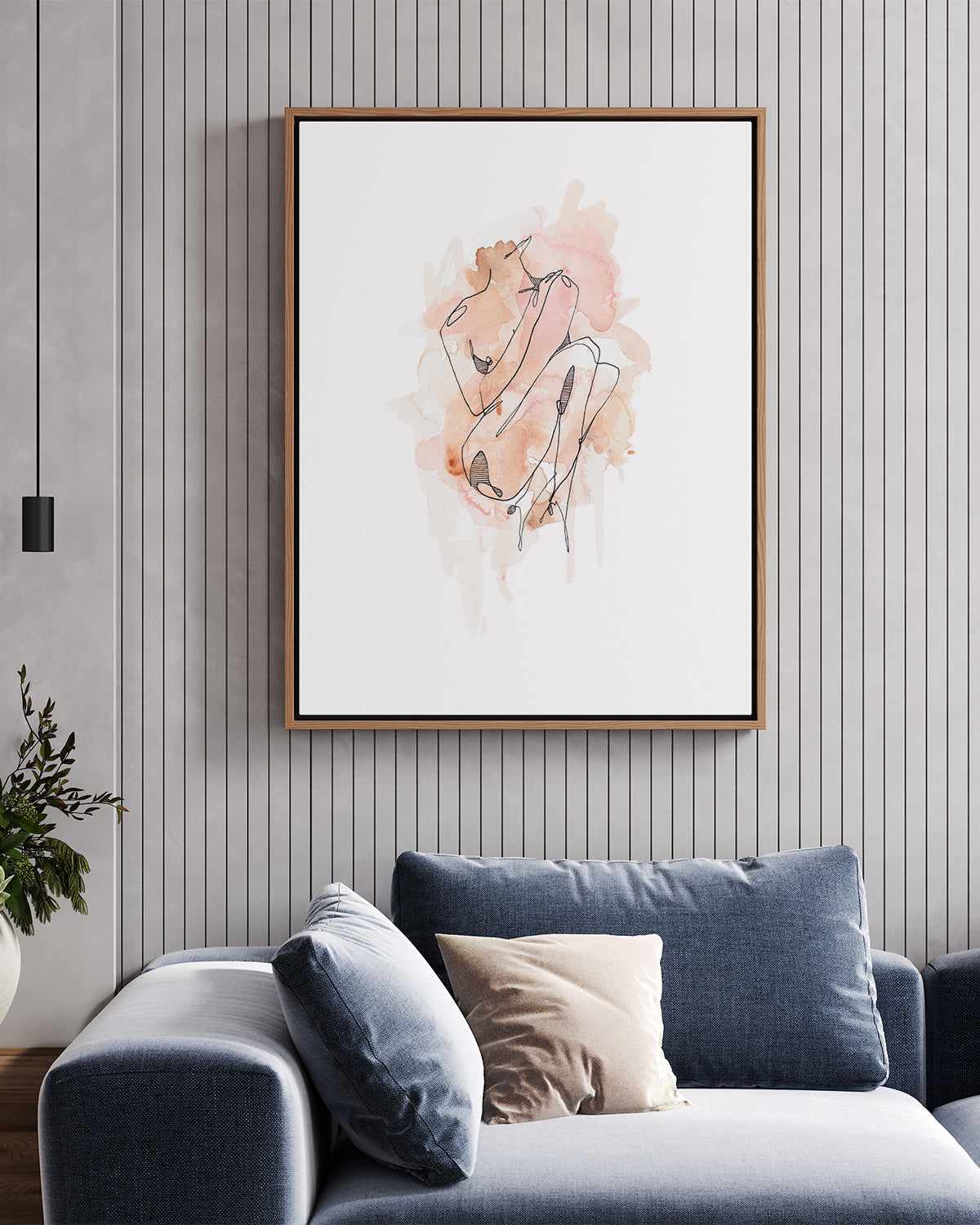 Nude V by Maku Fenaroli | Framed Canvas Art Print