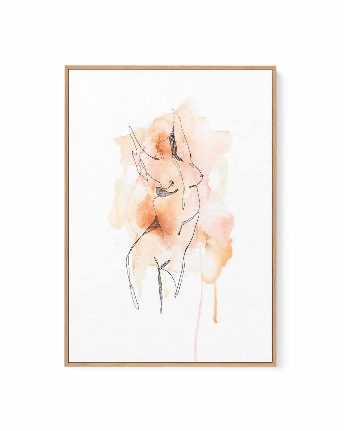 Nude VI by Maku Fenaroli | Framed Canvas Art Print