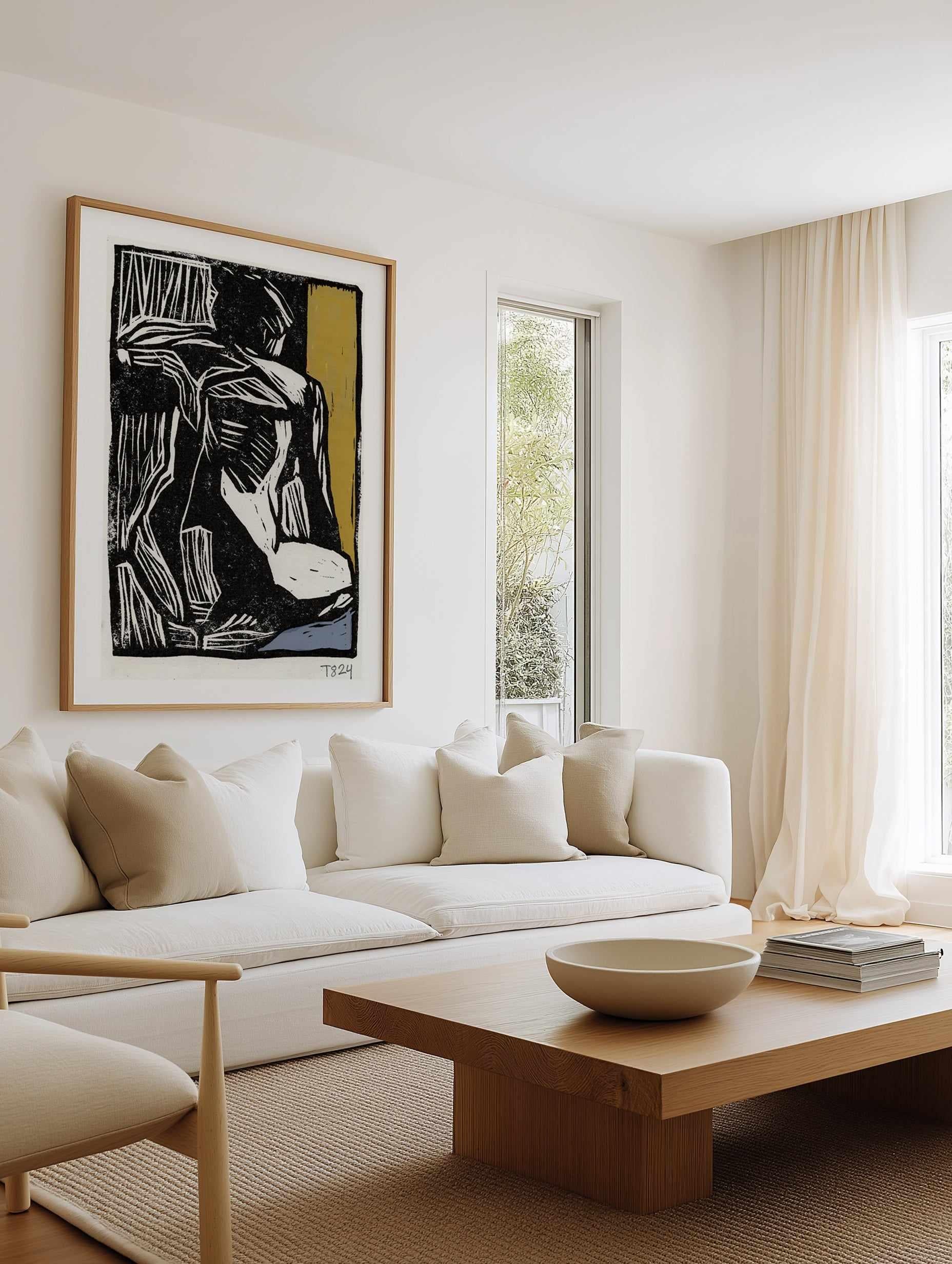 Nude at Window by Tore Bahnson | Art Print from Olive et Oriel where you can shop wallpaper and artworks online