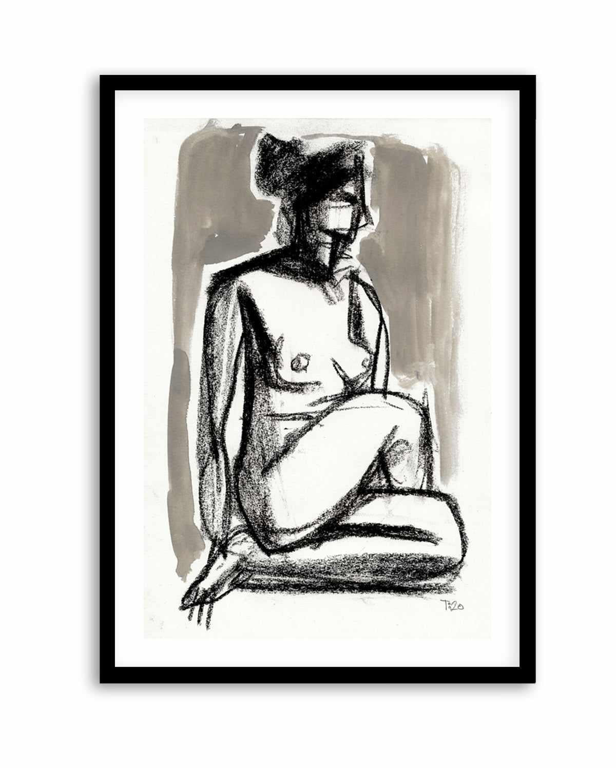 Nude with Crossed Legs by Tore Bahnson | Art Print from Olive et Oriel where you can shop wallpaper and artworks online