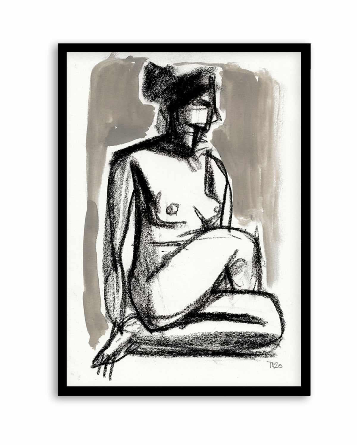 Nude with Crossed Legs by Tore Bahnson | Art Print from Olive et Oriel where you can shop wallpaper and artworks online