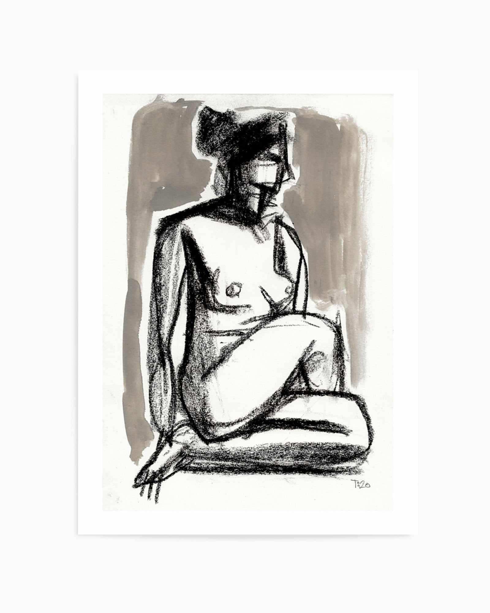 Nude with Crossed Legs by Tore Bahnson | Art Print from Olive et Oriel where you can shop wallpaper and artworks online
