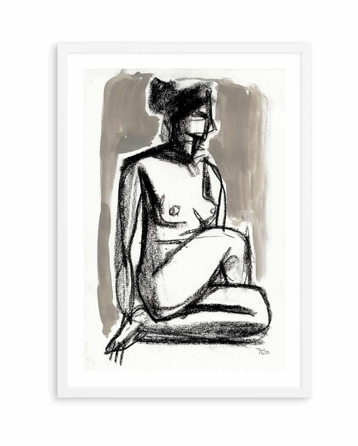 Nude with Crossed Legs by Tore Bahnson | Art Print from Olive et Oriel where you can shop wallpaper and artworks online