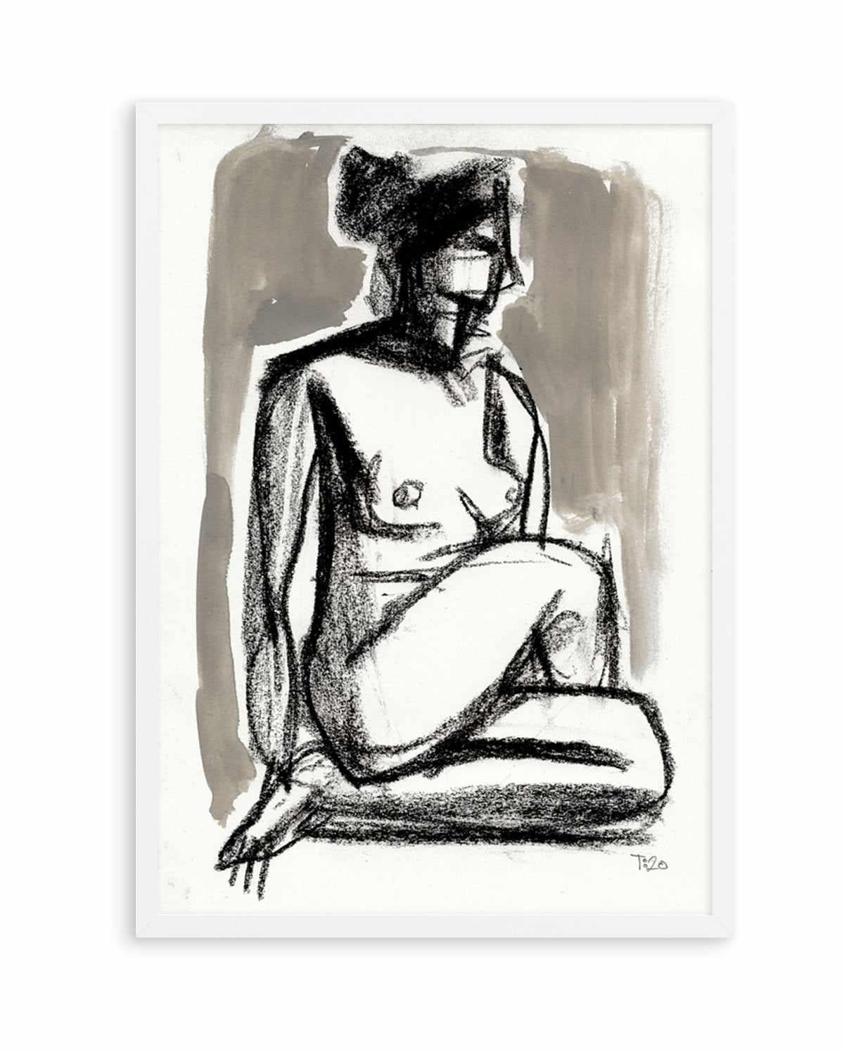 Nude with Crossed Legs by Tore Bahnson | Art Print from Olive et Oriel where you can shop wallpaper and artworks online