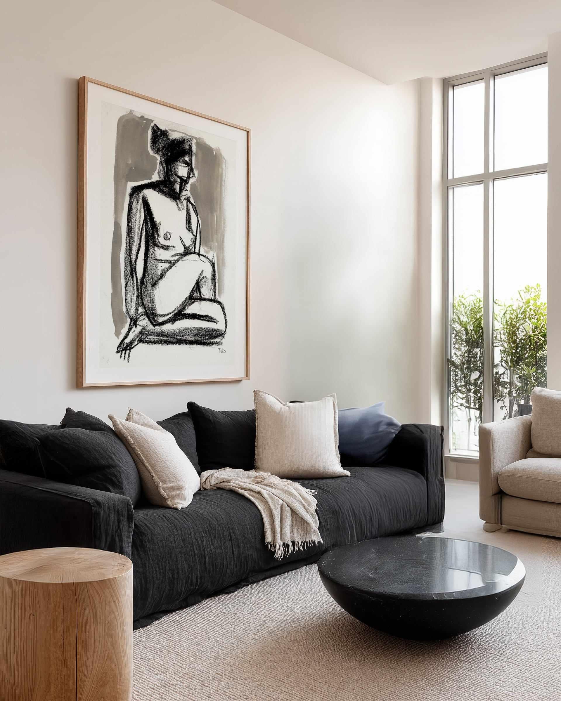 Nude with Crossed Legs by Tore Bahnson | Art Print from Olive et Oriel where you can shop wallpaper and artworks online