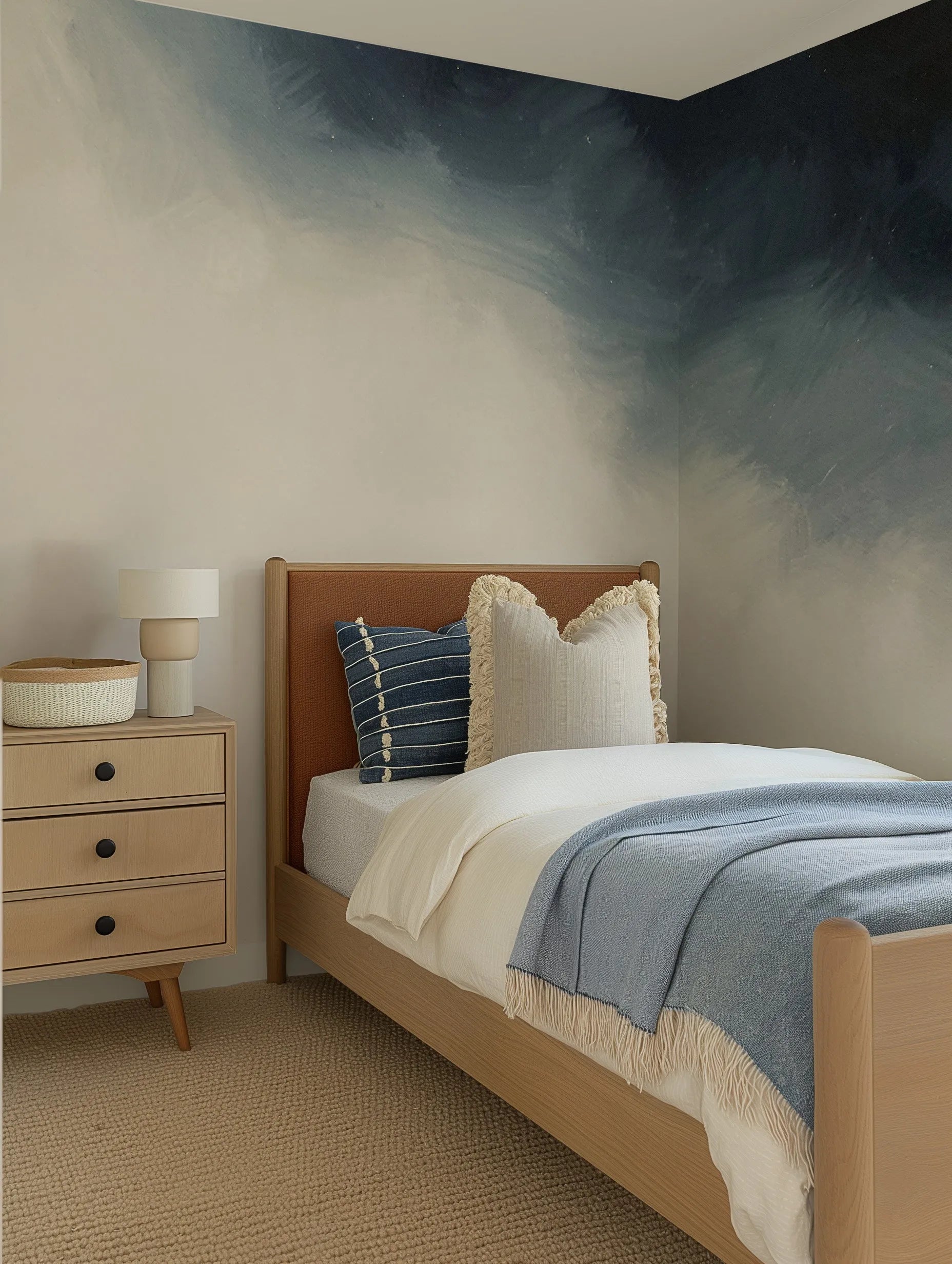 Nuit Wallpaper from Olive et Oriel where you can shop wallpaper and artworks online