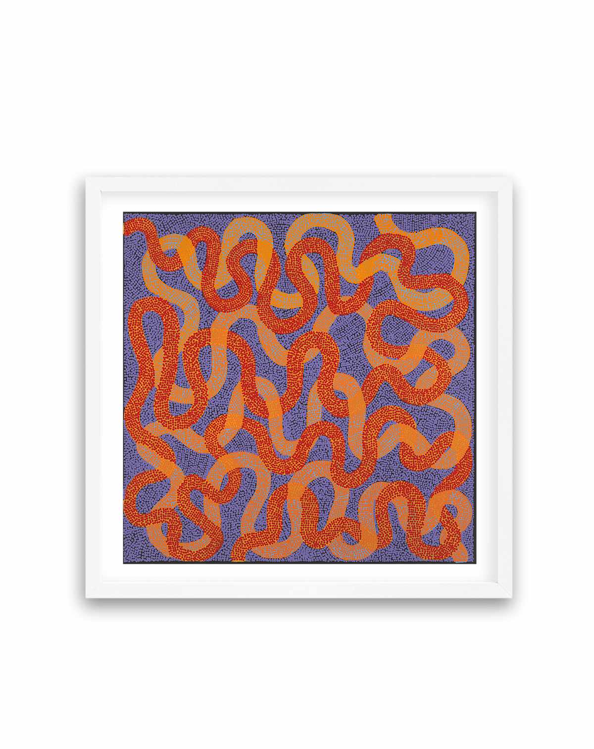 Warlukurlangu Jukurrpa (Fire country Dreaming) by Vanetta Nampijinpa Hudson | Art Print