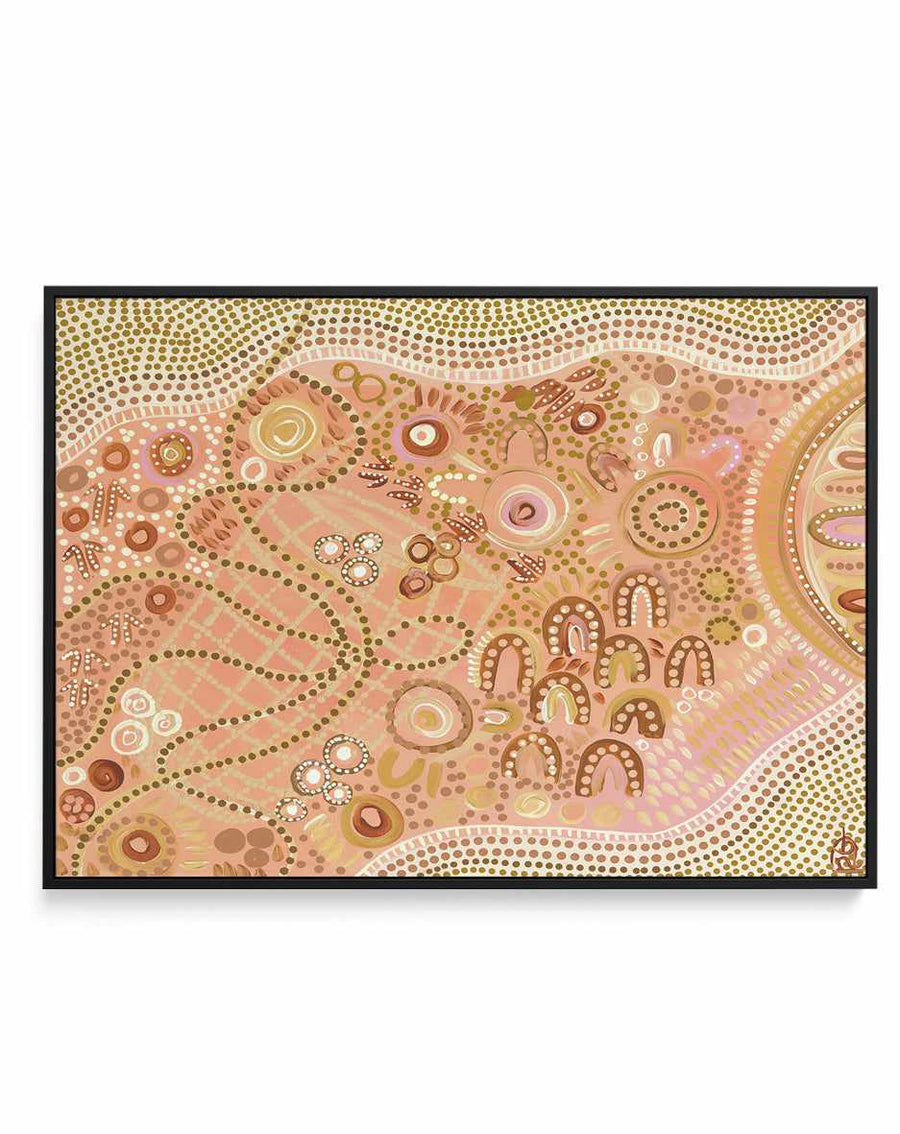 Seasonal Balance by Bigi Nagala | Framed Canvas Art Print from Olive et Oriel where you can shop wallpaper and artworks online