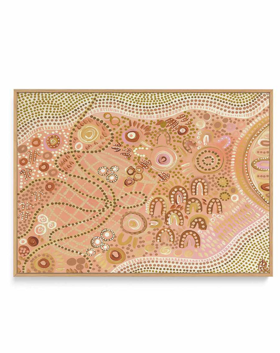 Seasonal Balance by Bigi Nagala | Framed Canvas Art Print from Olive et Oriel where you can shop wallpaper and artworks online