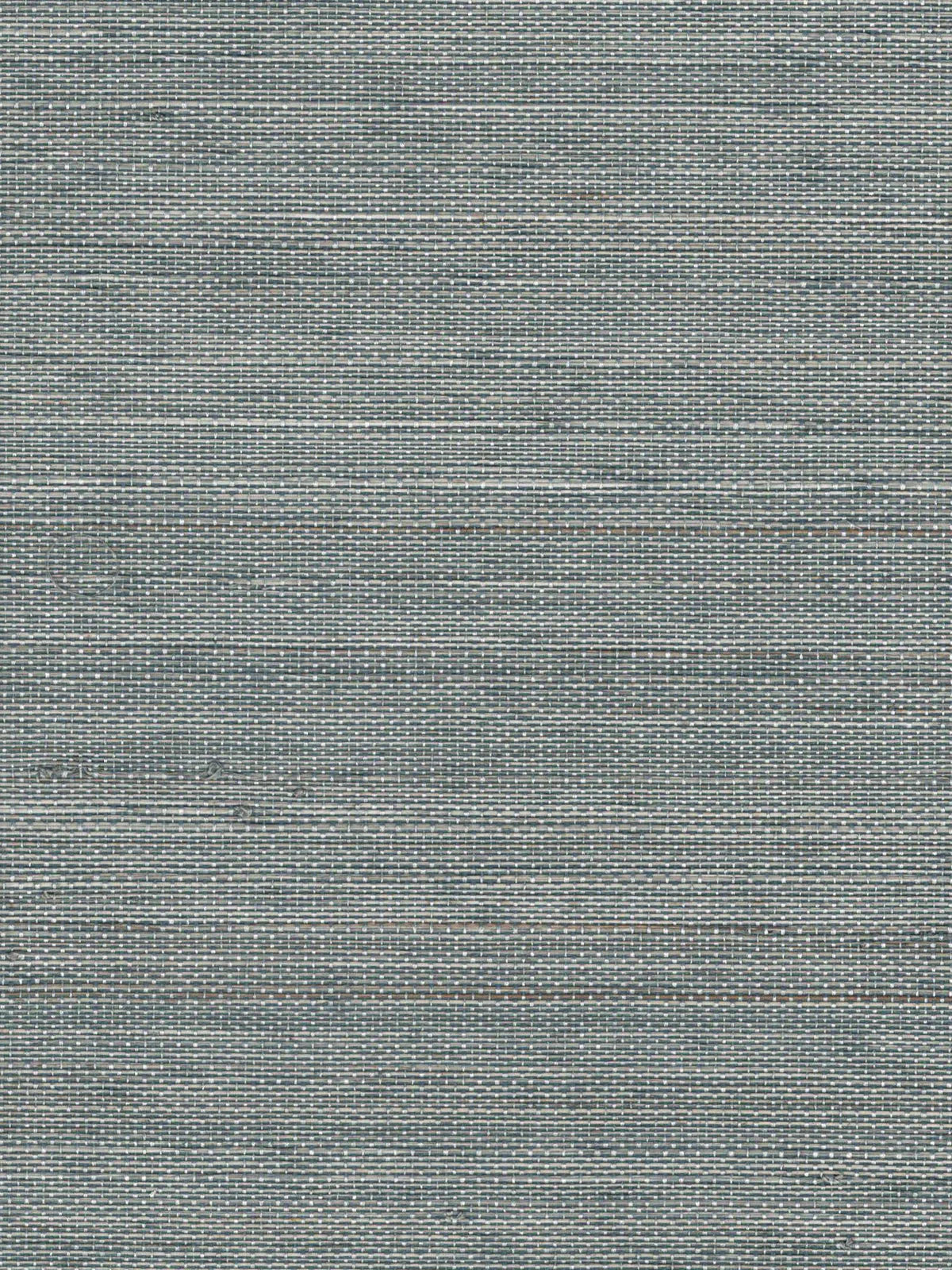 Slate Blue Grey Textured Abaca Wallpaper — 3:4 close-up of woven texture