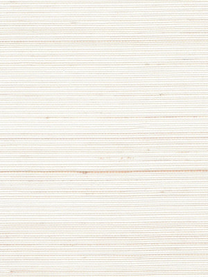 Ivory and Beige Striped Abaca Wallpaper — 3:4 close-up of woven texture