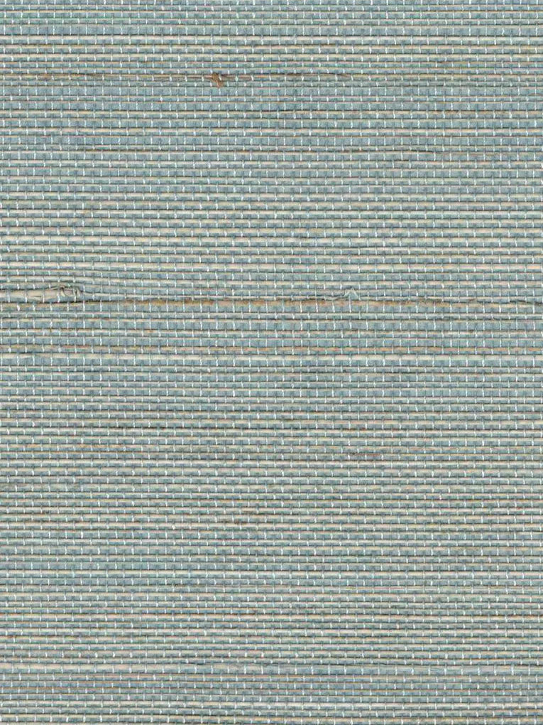 Sage Grey Fine Weave Abaca Wallpaper — 3:4 close-up of woven texture