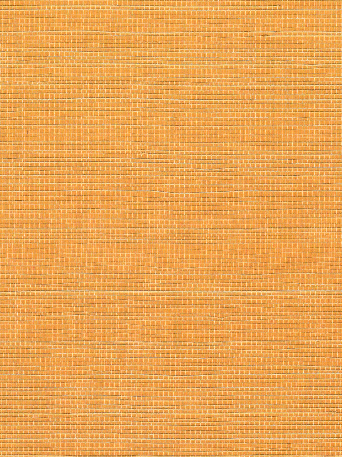 Bright Orange Woven Abaca Wallpaper — 3:4 close-up of woven texture