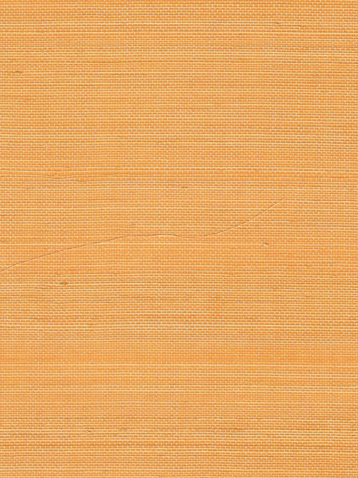 Orange Textured Abaca Wallpaper — 3:4 close-up of woven texture