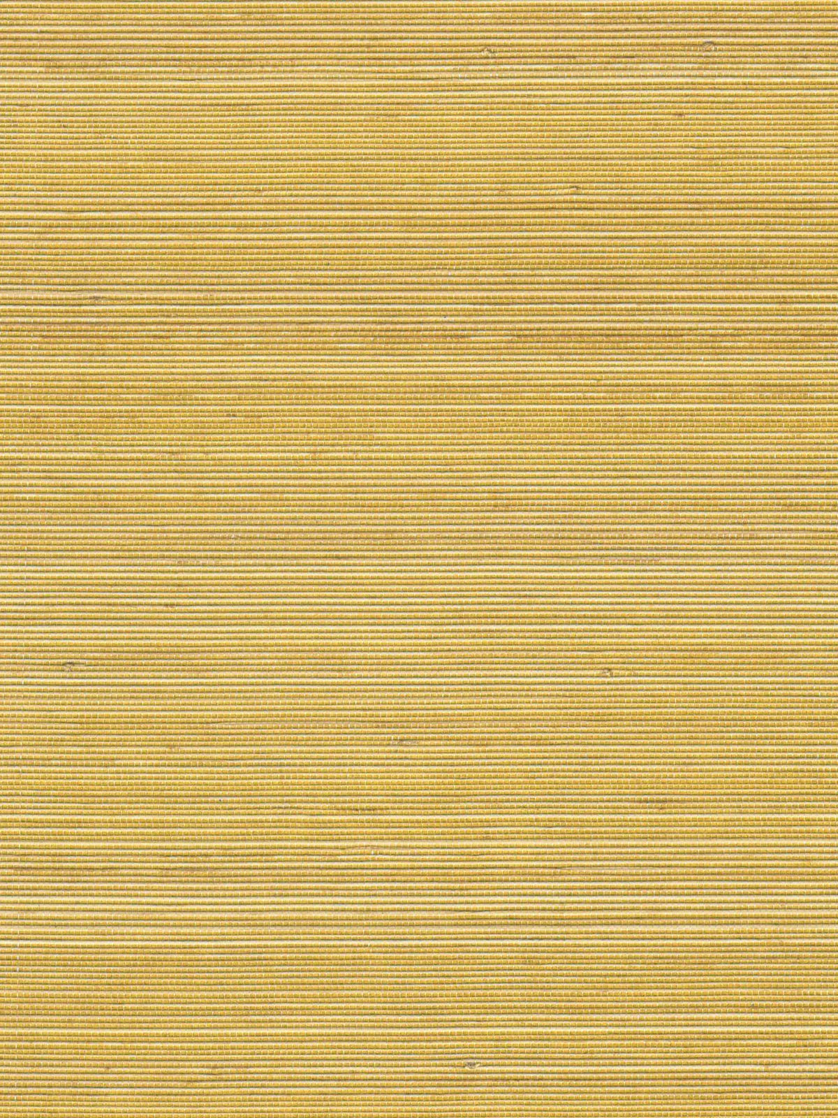 Golden Yellow Basketweave Abaca Wallpaper — 3:4 close-up of woven texture